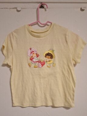 Yellow Strawberry Shortcake Graphic Womens Tee